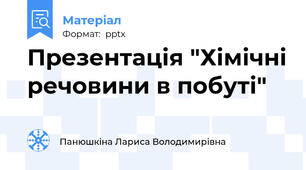 Презентація "Хімічні речовини в побуті"