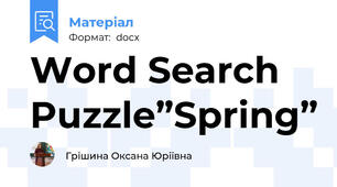 Word Search Puzzle”Spring”