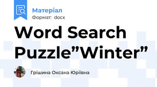 Word Search Puzzle”Winter”