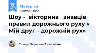 Шоу -  вікторина   знавців  правил дорожнього руху « Мій друг – дорожній рух»