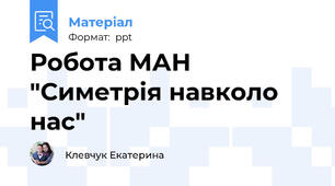 Робота МАН "Симетрія навколо нас"