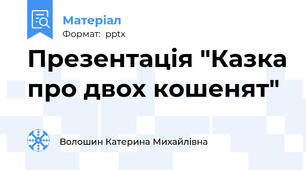Презентація "Казка про двох кошенят"