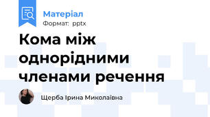 Кома між однорідними членами речення