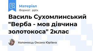 Василь Сухомлинський "Верба - мов дівчина золотокоса" 2клас