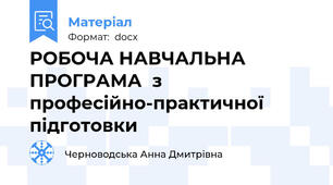 РОБОЧА НАВЧАЛЬНА ПРОГРАМА  з професійно-практичної підготовки