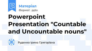 Powerpoint Presentation "Countable and Uncountable nouns"