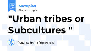 "Urban tribes or Subcultures "