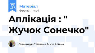 Аплікація : " Жучок Сонечко"