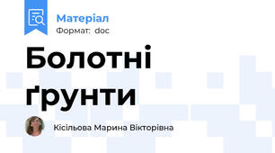 Болотні ґрунти