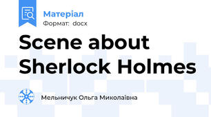 Scene about Sherlock Holmes
