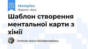 Шаблон створення ментальної карти з хімії