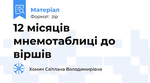 12 місяців мнемотаблиці до віршів