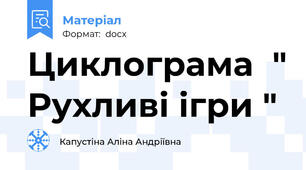 Циклограма  " Рухливі ігри "