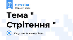 Тема " Стрітення "
