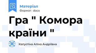 Гра " Комора країни "