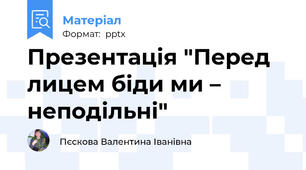 Презентація "Перед лицем біди ми – неподільні"