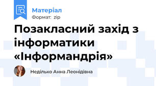 Позакласний захід з інформатики «Інформандрія»