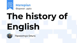 The history of English