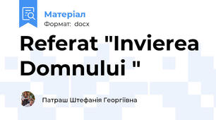 Referat "Invierea Domnului "