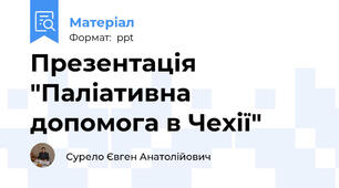 Презентація "Паліативна допомога в Чехії"