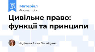 Цивільне право: функції та принципи