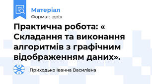 Практична робота: « Складання та виконання алгоритмів з графічним відображенням даних».