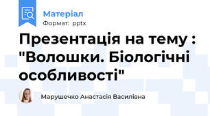 Презентація на тему : "Волошки. Біологічні особливості"