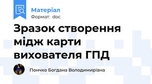 Зразок створення мідж карти вихователя ГПД