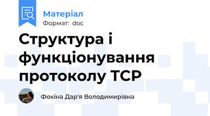 Структура і функціонування протоколу TCP