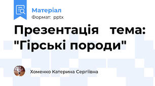 Презентація   тема: "Гірські породи"
