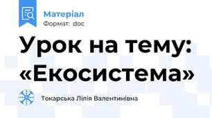 Урок на тему: «Екосистема»