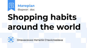 Shopping habits around the world