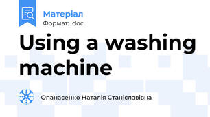 Using a washing machine