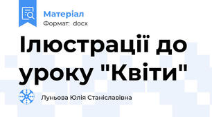Ілюстрації до уроку "Квіти"