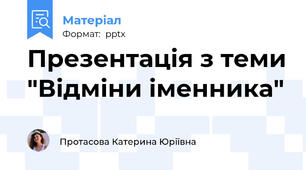 Презентація з теми "Відміни іменника"