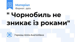 " Чорнобиль не зникає із роками"