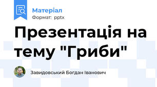 Презентація на тему "Гриби"