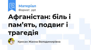 Афганістан: біль і пам’ять, подвиг і трагедія