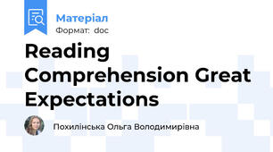 Reading Comprehension Great Expectations