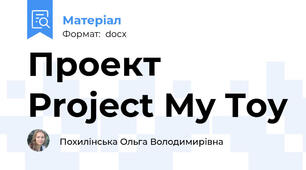 Проект Project My Toy
