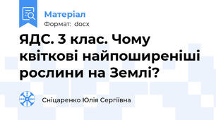 ЯДС. 3 клас. Чому квіткові найпоширеніші рослини на Землі?
