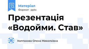 Презентація «Водойми. Став»