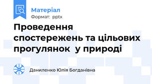 Проведення спостережень та цільових прогулянок  у природі