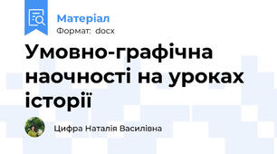 Умовно-графічна наочності на уроках історії