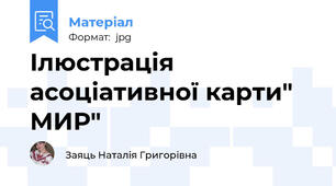 Ілюстрація асоціативної карти" МИР"