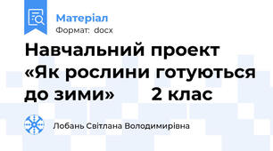 Навчальний проект «Як рослини готуються до зими»       2 клас