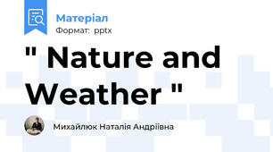" Nature and Weather "