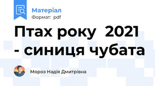 Птах року  2021 - синиця чубата