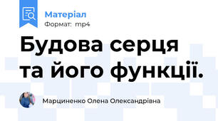 Будова серця та його функції.