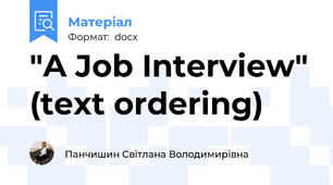 "A Job Interview" (text ordering)
